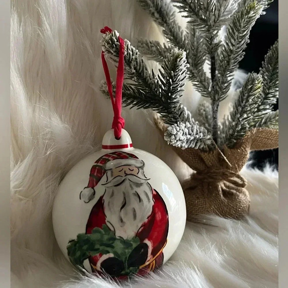 Mud Pie Other - Mud Pie Christmas Ornament Santa Holiday 4 inches